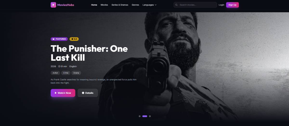 MoviesHubs - Premium Streaming & Entertainment Platform